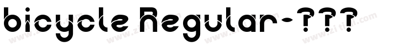 bicycle Regular字体转换
